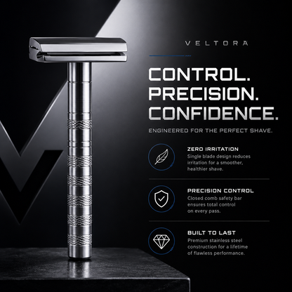VELTORA VANTIS™ Precision Shaving Without Irritation — From The First Pass